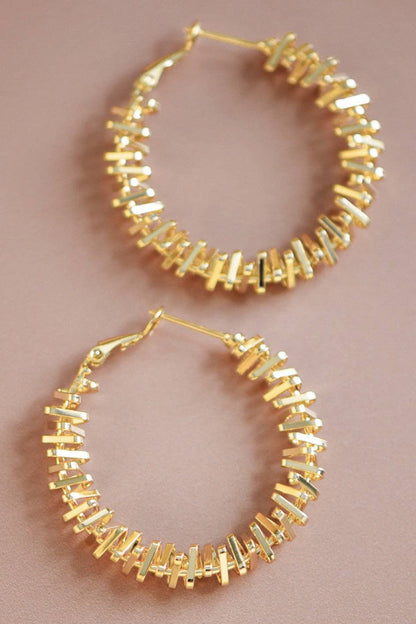 Radiant Textured Hoop Earrings