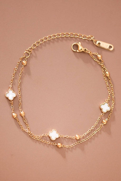 Blossom Layered Chain Bracelet