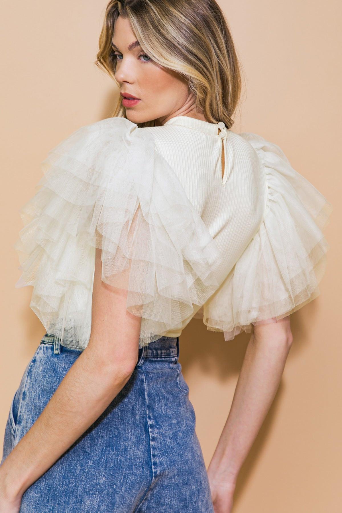 Crystal Cloud Knit Bodysuit