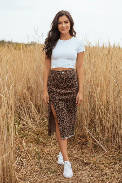 Wild At Heart Midi Skirt