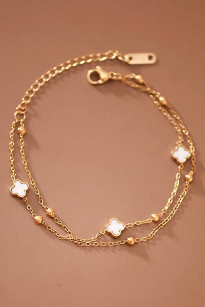 Blossom Layered Chain Bracelet