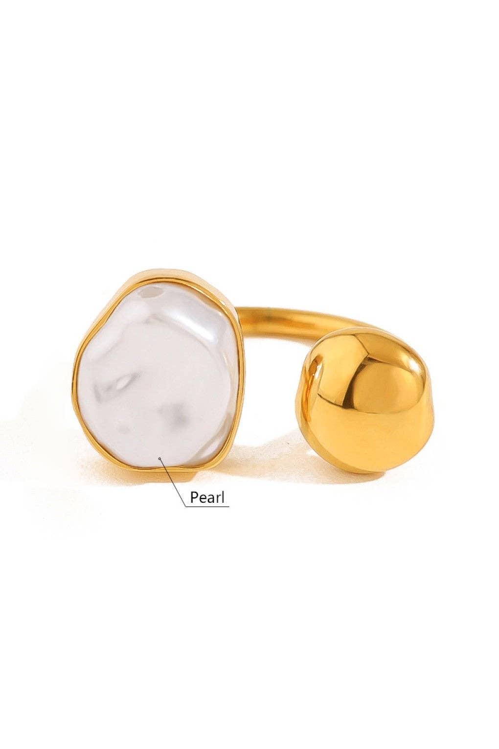 Aurora Pearl Adjustable Ring