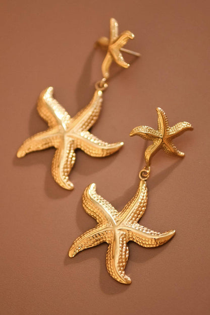 Coastal Starfish Drop Earrings