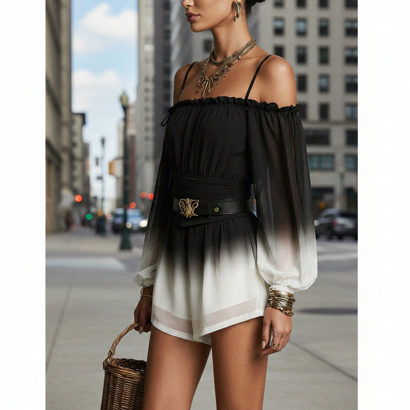Noir Escape Romper