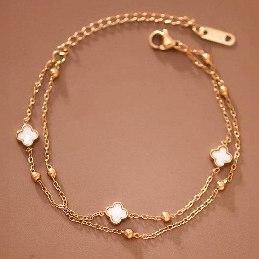 Blossom Layered Chain Bracelet