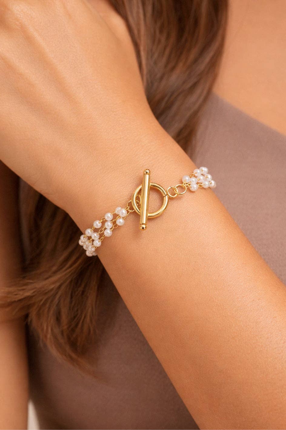 Pearl Elegance Multi-Strand Bracelet