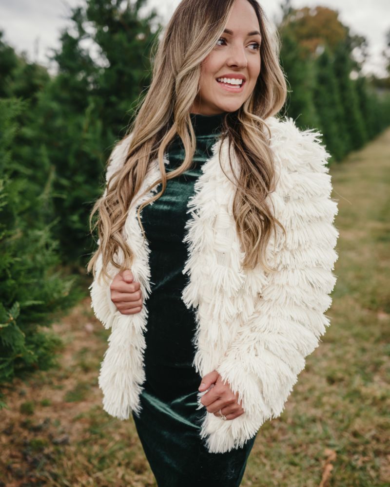The Ivory Luxe Shag Jacket | Mommy & Me