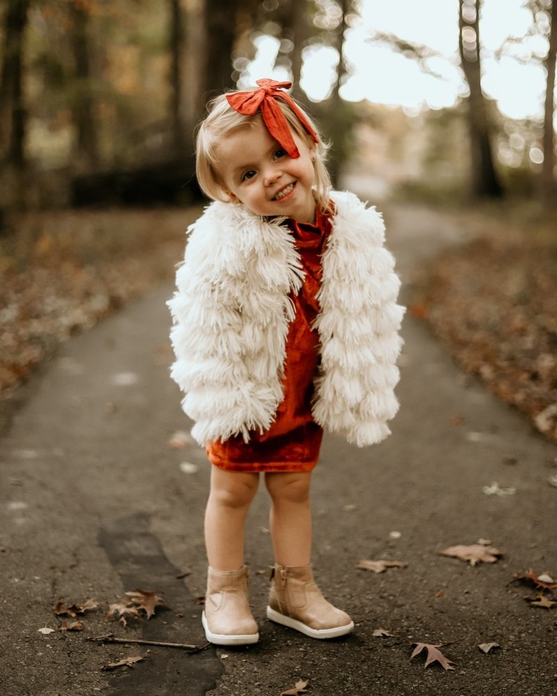 The Ivory Luxe Shag Jacket | Mommy & Me