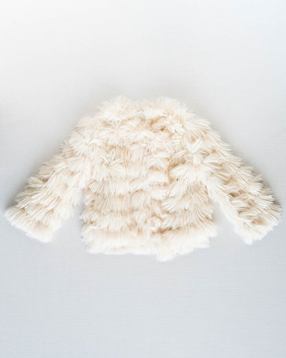 The Ivory Luxe Shag Jacket | Mommy & Me