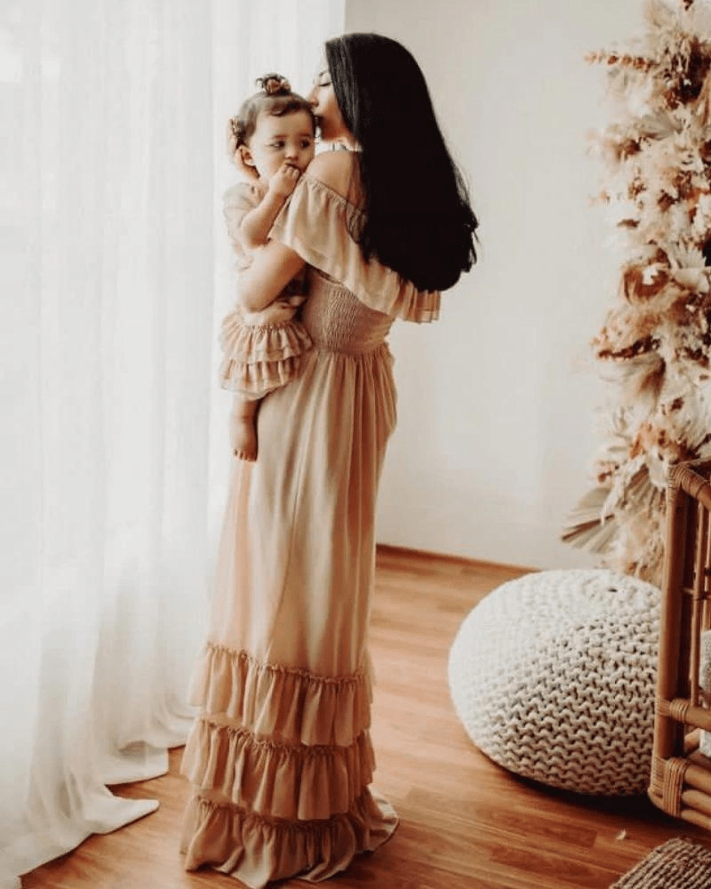 Nellie Ruffle Maxi Dress