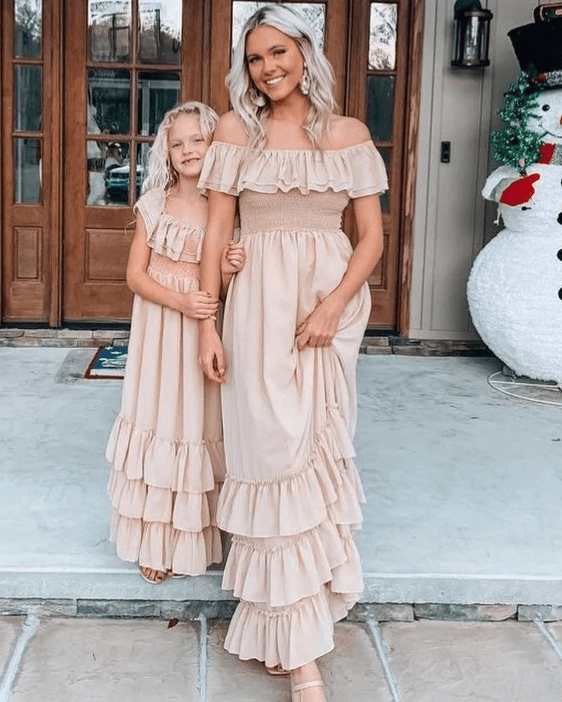 Nellie Ruffle Maxi Dress