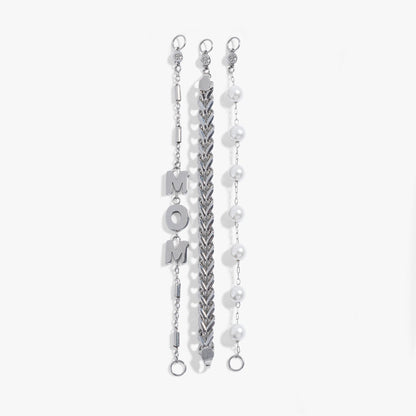 Mom Pearl Stranded™ Bracelet Set